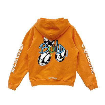 Chrome Hearts Matty Boy Vanity Orange Hoodie Pullover