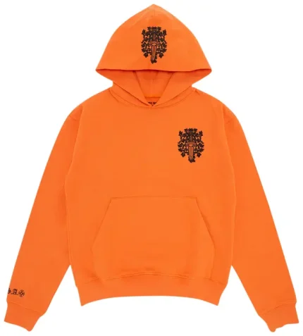 Chrome Hearts Vine Dagger Orange & Black Hoodie